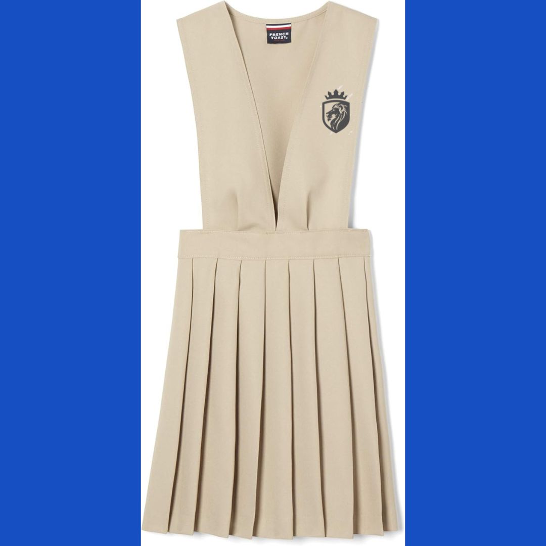 Girls V-neck jumper dress